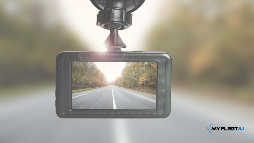 Driver cam showing road ahead of it